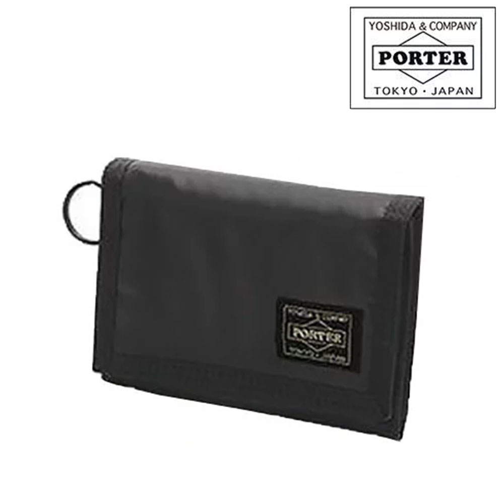 吉田包 PORTER 波特夾 三折式錢包 皮夾 黑色【CAPSULE】 | 日本必買 | 日本樂天熱銷