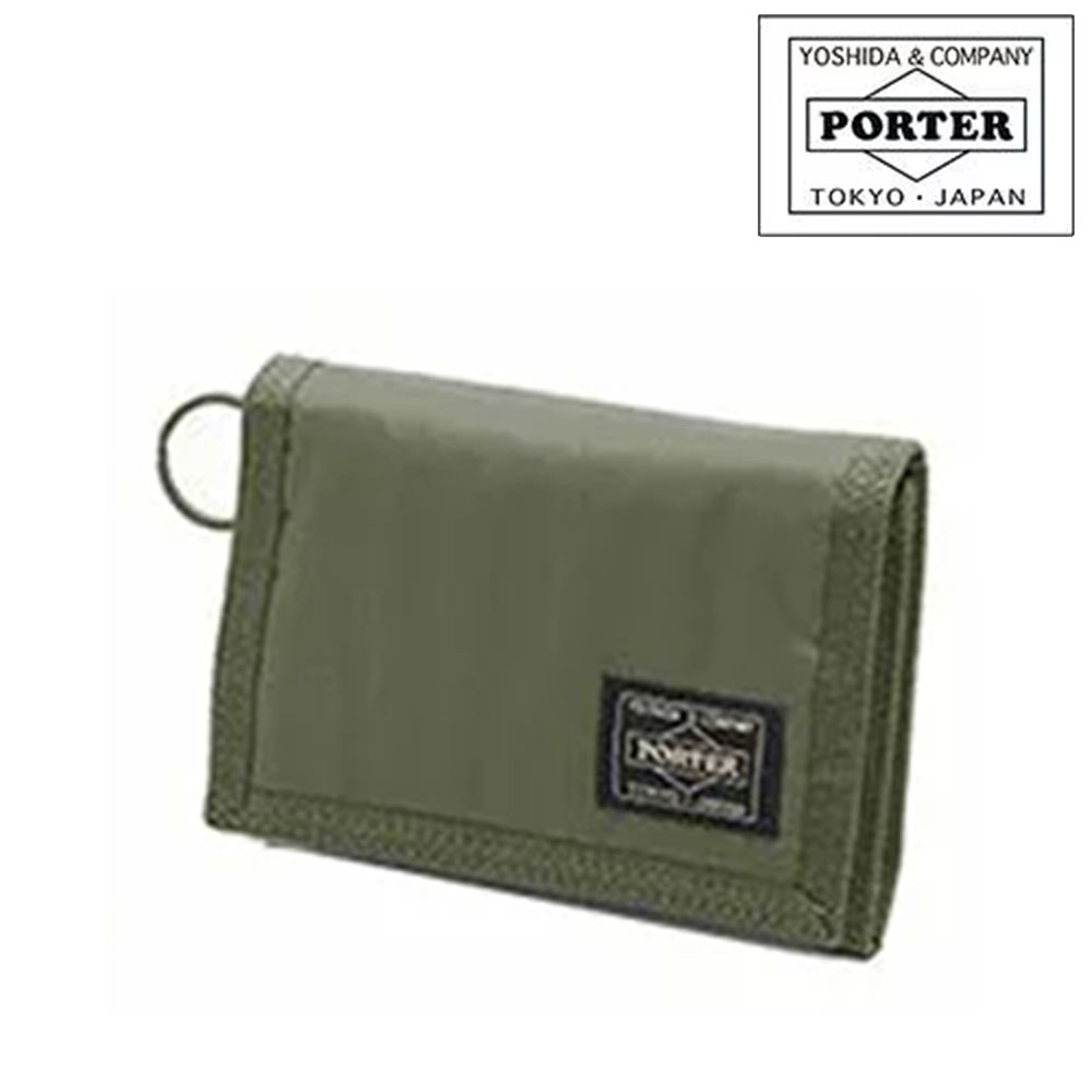 吉田包 PORTER 波特夾 三折式錢包 皮夾 卡其色【CAPSULE】 | 日本必買 | 日本樂天熱銷